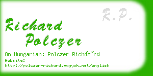 richard polczer business card